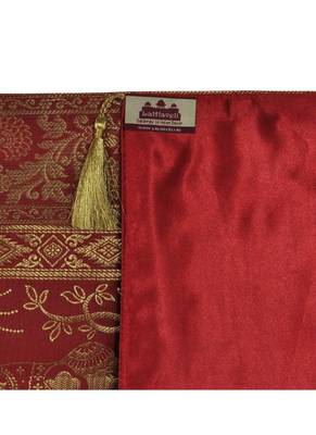 Lal Haveli Elephant Design Silk Fabric Dining Table Decoration Table Runner 72 x 16 inch 4