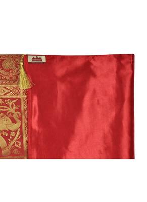 Lal Haveli Elephant Design Silk Fabric Kitchen Dining Table Runner 60 x 16 inch 4