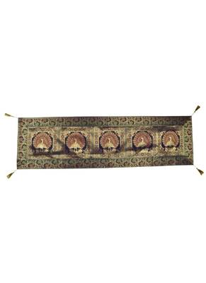 Lal Haveli Room Decorative Handmade Designer Table Runner Silk 60 X 16 inches 1
