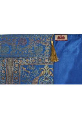 Lal Haveli Decorative Elephant & Peacock Design Rectangle Shape Silk Table Runner 72 x 16 inch 4