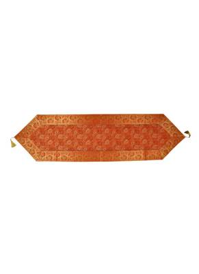 Lal Haveli Table Decorations Rectangular Silk Table Runner 60 x 16 inch 1