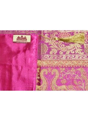 Lal Haveli Rajasthani Handmade Silk Table Runner for Room Decorative 60 X 16 Inches 3