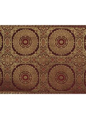Lal Haveli Maroon Color Wedding Banquet Table Decoration Designer Silk Table Runner 72 x 16 inch 2