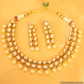 Royal Look Kundan Dubline Necklace Set 1