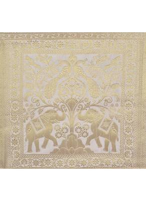 Lal Haveli Elephant & Peacock Design Kitchen Dining Table Decor Silk Table Runner 72 x 16 inch 2