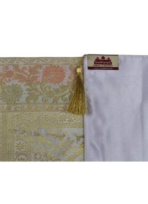 Lal Haveli Elephant & Peacock Design Kitchen Dining Table Decor Silk Table Runner 72 x 16 inch 4