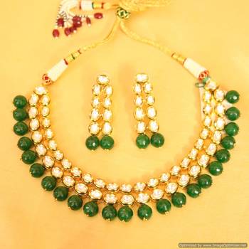 Royal Look Kundan Double Line Necklace Set 1