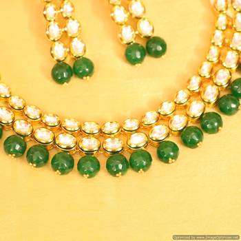 Royal Look Kundan Double Line Necklace Set 3