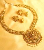 Antique Temple Jewellery Pearl Necklace Set