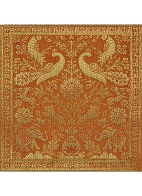 Lal Haveli Traditional Peacock Design Golden Color 72 x 16 Inch Golden Color Living Room Decorative 2