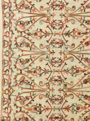 Cream Nazneen Phulkari Work Dupatta 3