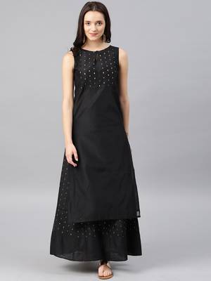 Black Women's Ibtida - chanderi kurta 2