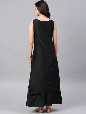 Black Women's Ibtida - chanderi kurta 3