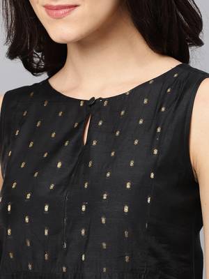 Black Women's Ibtida - chanderi kurta 5