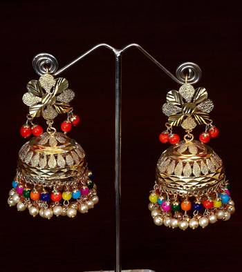 Gold jhumkas 1