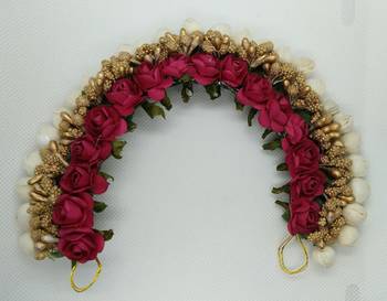 Pink flower hair veni 1