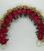 Pink flower hair veni