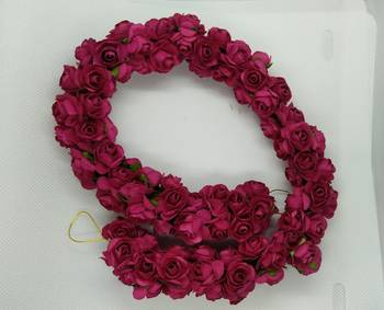 Pink Rose Flower Hair Veni 1