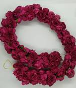 Pink Rose Flower Hair Veni