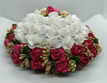Pink & White Flower Hair Juda 2