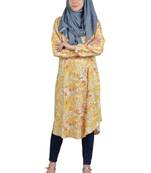 Overlaped Tunic Yellow Print
