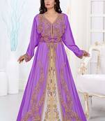Hand embroidered georgette Islamic kaftans