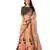 Peach Color Silk Designer Semi  Stitched Lehenga Choli
