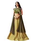 Yellow Color Satin Designer Lehenga Choli