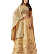 Beige Color Silk Designer Lehenga Choli