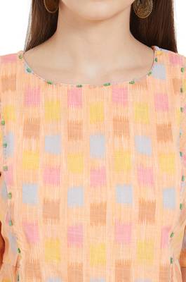 Multicolor printed cotton kurtis 4