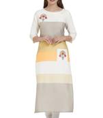Multicolor embroidered cotton kurtis