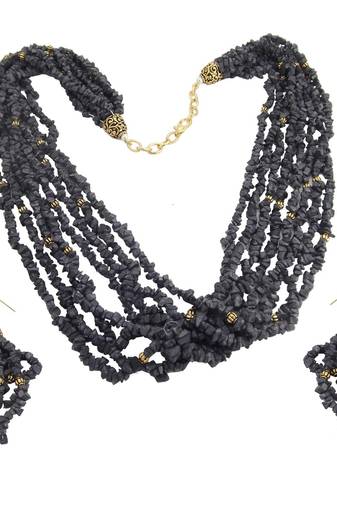 9blings Grey cubic zirconia necklaces