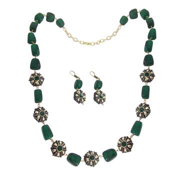 9blings Green cubic zirconia necklaces 1