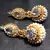 White Stone pearl jhumka earring
