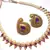 Purple kundan mango necklace set