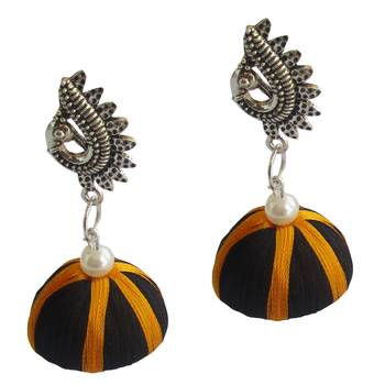 Black jhumkas 1