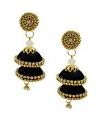 Black jhumkas