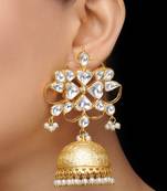 Gold Plated Polki Jhumka