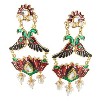 Red earrings 1