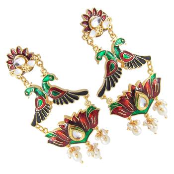 Red earrings 2