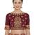 Maroon and beige two tone silk saree with blouse