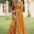 Multicolor Embroidered Faux Silk Saree With Blouse