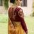 Multicolor Embroidered Faux Silk Saree With Blouse