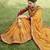 Multicolor Embroidered Faux Silk Saree With Blouse