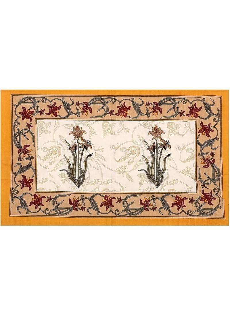 Rajasthani Sanganeri Printed Cotton Bedding Bedsheet With 2 Pillow Cover Queen Size