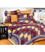 Cotton Indian Print Queen Size Cotton Bedding Bedsheet With 2 Pillow Cover Sanganeri Double Size Indian Pattern