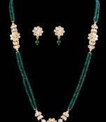 Emerald And Kundan Designer Necklace Set