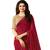 Maroon art silk saree with blouse