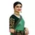 Green art silk saree with blouse