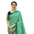 Green art silk saree with blouse